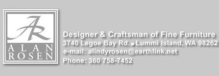 Alan Rosen Designer & Craftsman of Fine Furnature